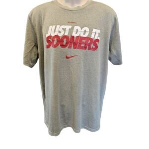 Just do it Nike sooners OU university of Oklahoma game day performance shirt M